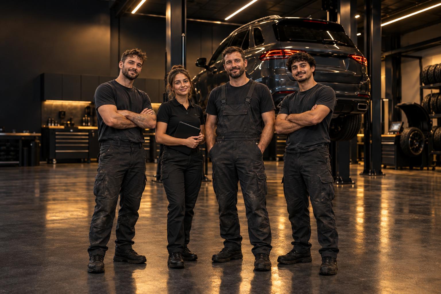 Tým autoservisu CARFIX 66 v dílně